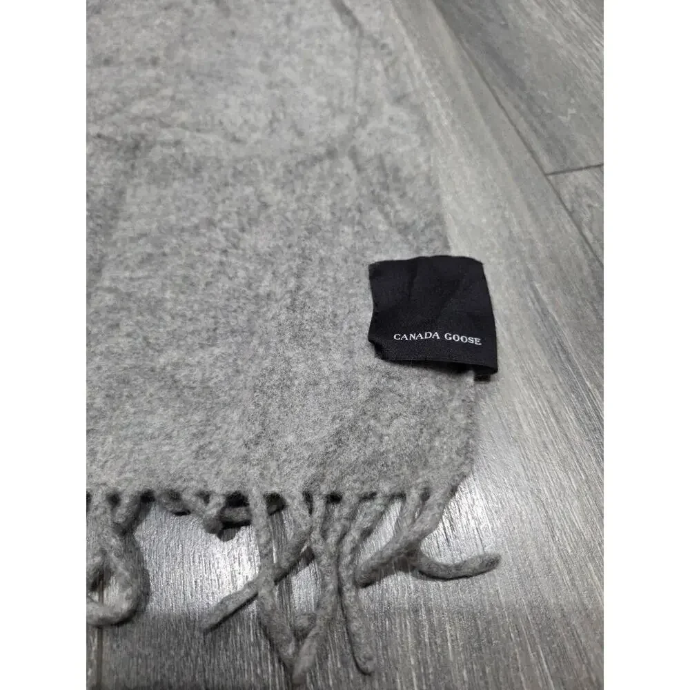 Canada Goose Classic Merino wool Grey Scarf Wool A009779